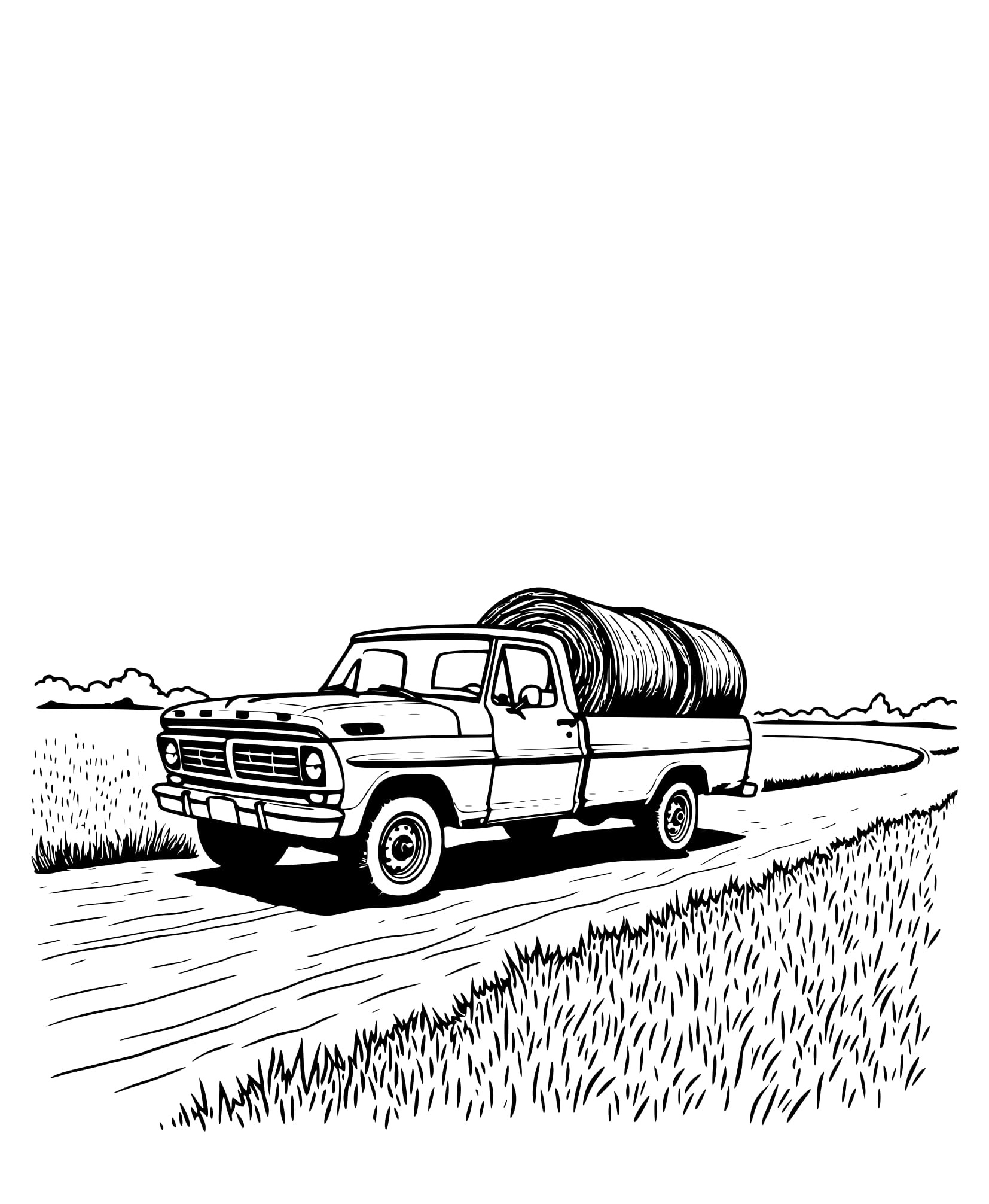Desenho Picape Ford Clássica para Colorir